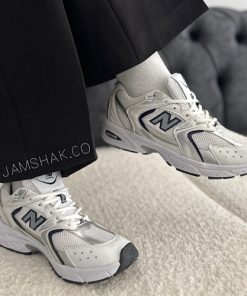 کتونی زنانه نیوبالانس سفید سرمه ای سایز 37 تا 41