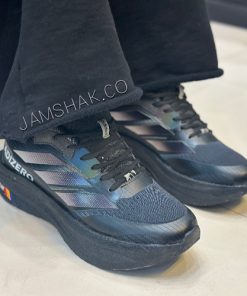 کتونی مردانه رانینگ adizero مشکی سرمه ای سایز 41 تا 44